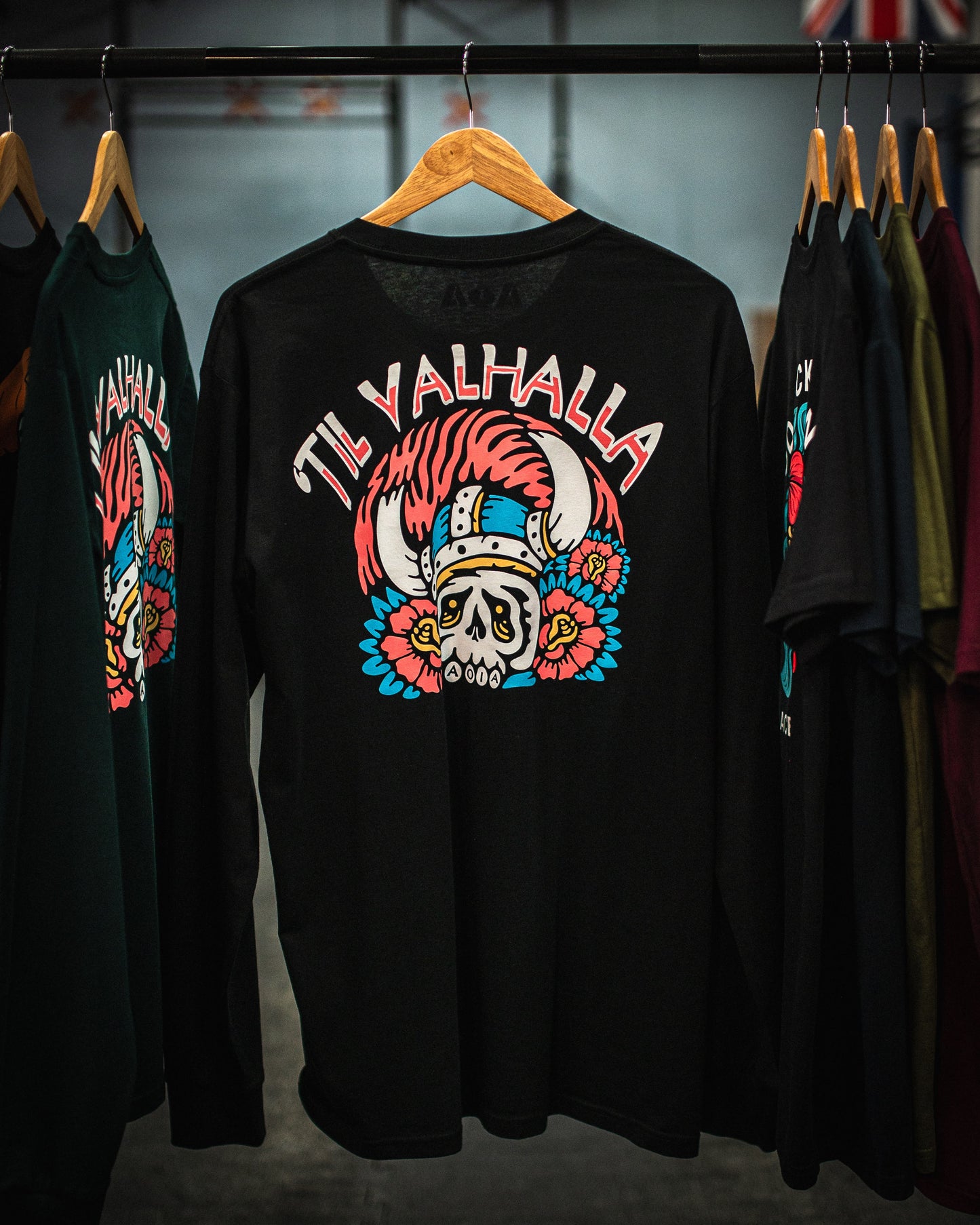 VALHALLA L/S TEE (BLACK)