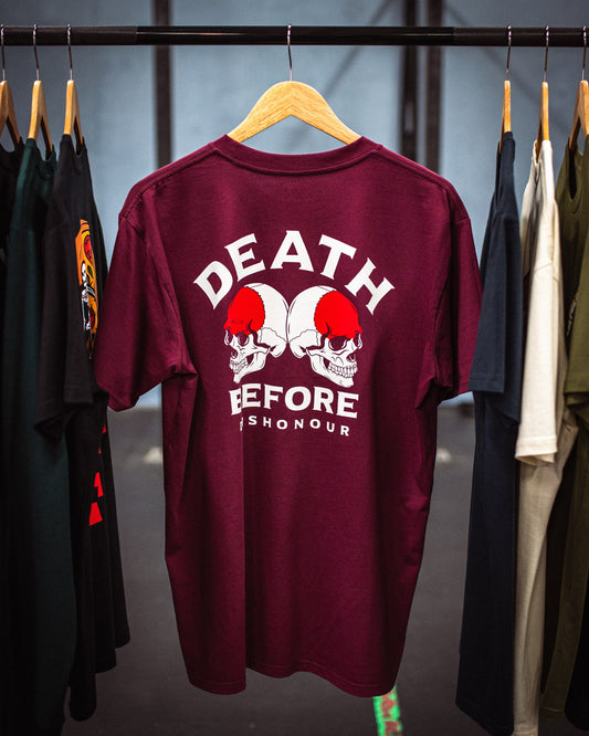 DEATH BEFORE DISHONOUR (MAROON)