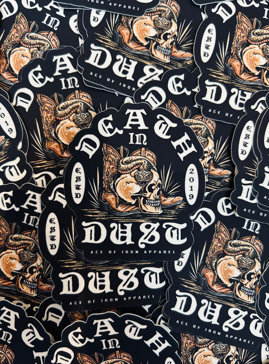 'Death in Dust' Sticker