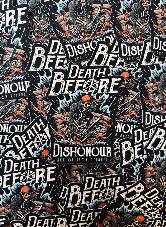 'Death Before Dishonour' Sticker